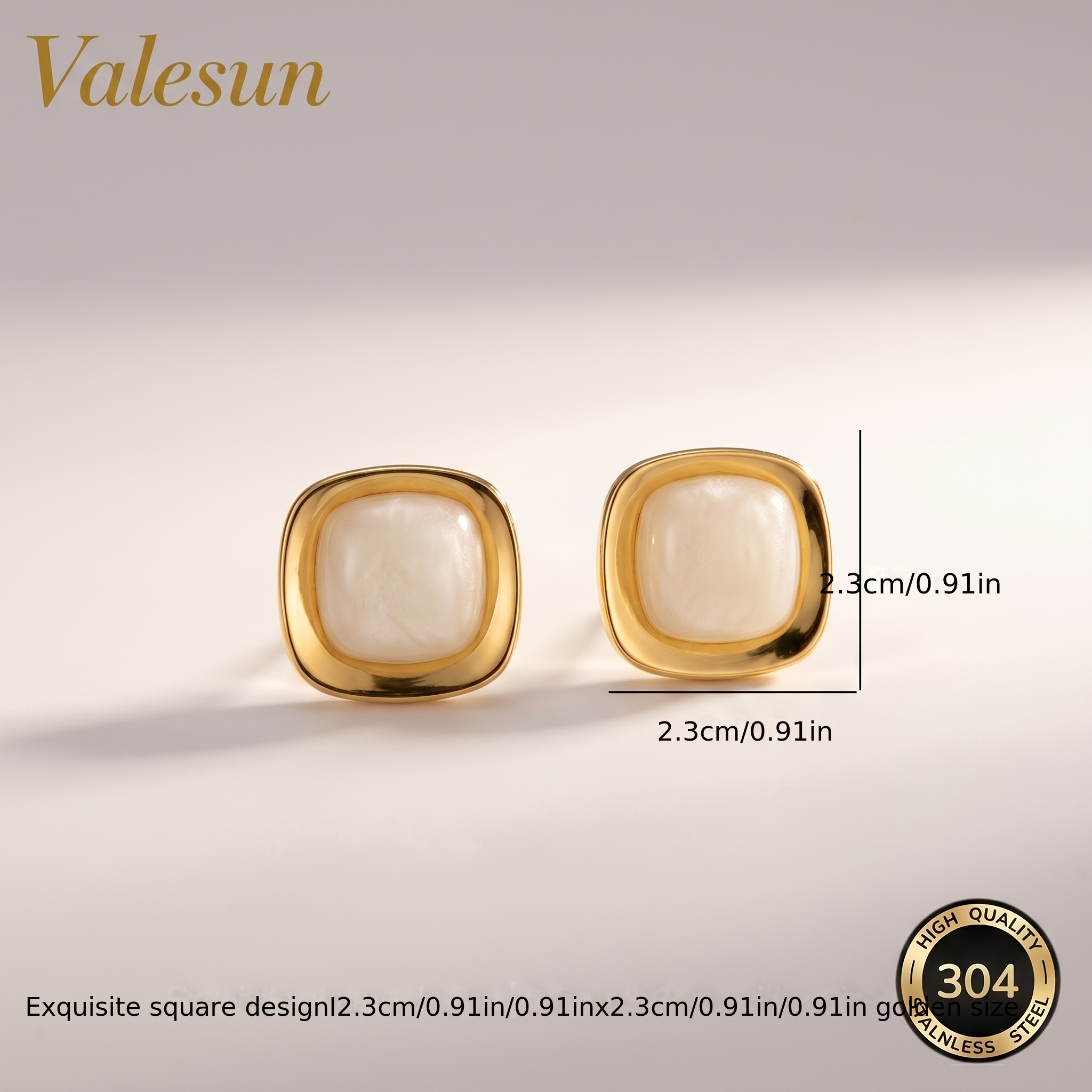 Kids' 18K Golden Plated Hypoallergenic Earrings, Perfect Gift